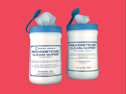 Control Company Premoistened Clean-Wipes