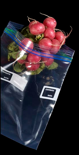 Medegen Medical Products COLORZIP™ Food Service Double Zip Closure Recloseable Bags