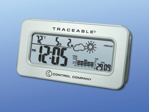Traceable® Workstation Barometer with Clock
