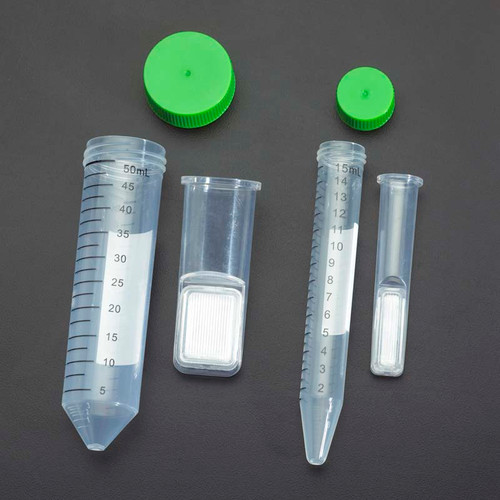 Filtration tube, 50ml, 100,000 MWCO, 24/case by Celltreat Scientific — filtration from MedSupply Partners (side view)