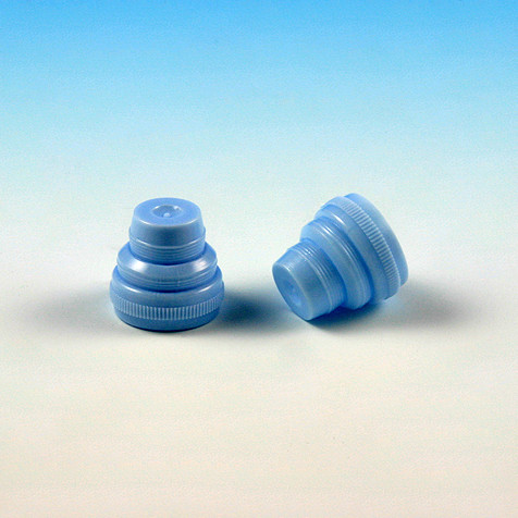 Stopper, Universal, Fits most 12mm, 13mm and 16mm tubes, Polyethylene, Green, 1000/case by Globe Scientific — glassware and plasticware from MedSupply Partners (packaging)