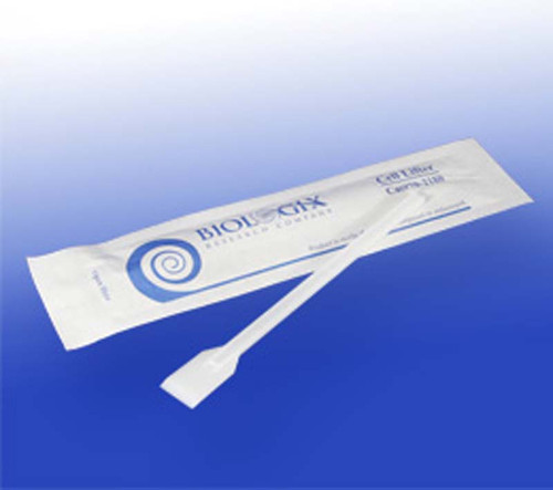 Cell lifter, 18cm handle, 2.0cm blade, polyethylene, sterile, individually wrapped, 100/case by Biologix Research — tissue culture from MedSupply Partners (detail view)