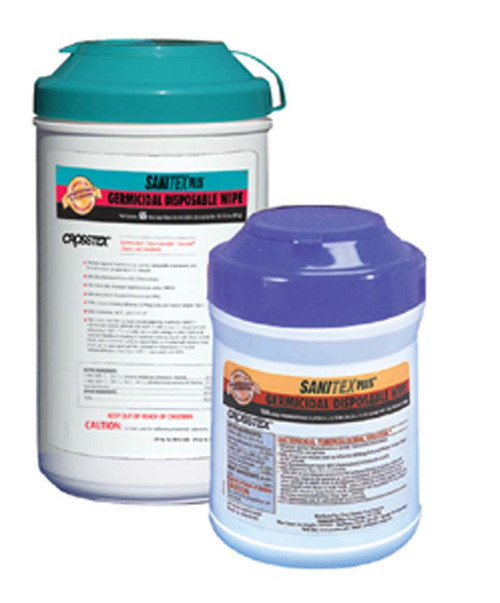 Crosstex® Sanitex Plus® Wipes by Crosstex International — lab safety from MedSupply Partners (side view)