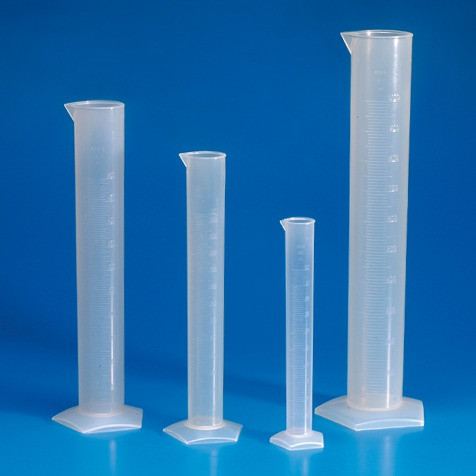 Polypropylene Cylinders with Molded Graduations by Globe Scientific — glassware and plasticware from MedSupply Partners