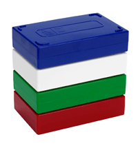 25-Place Microscope Slide Boxes© by Heathrow Scientific — microscopy slide holders from MedSupply Partners