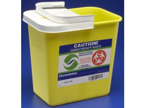 ChemoSafety Containers with Hinged Lid
