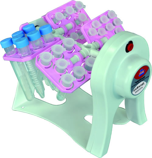 Tube Revolvers by Crystal Technology & Industries — shakers from MedSupply Partners (side view)