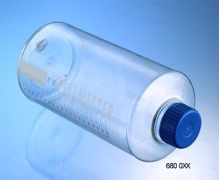 CELLMASTER Polystyrene Filter Cap Roller Bottles by Greiner Bio-One — lab supplies from MedSupply Partners (side view)