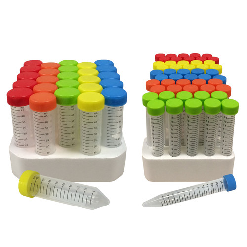 ColorKey Rainbow Cap Centrifuge Tubes — centrifuge tubes from MedSupply Partners