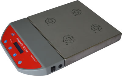 Multi-Position Magnetic Stirrers by Crystal Technology & Industries — hotplates and stirrers from MedSupply Partners (detail view)