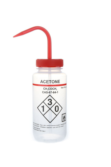 Wash Bottles Safety Labeled Self-Venting by Heathrow Scientific — general purpose bottle-plastic from MedSupply Partners