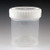 Tite-Rite Container, 90mL/3oz,Polypropylene, Wide Mouth, ID Label with Tab Seal, Graduated, Sterile, w/Attached White Screwcap, 300/Case
