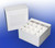 Cardboard freezer box, for 50ml tubes, 16-well divider, white, 100/case by Biologix Research — sample storage and labeling from MedSupply Partners (detail view)