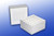 Cardboard freezer box, for 15ml tubes, 36-well divider, white, 100/case by Biologix Research — sample storage and labeling from MedSupply Partners (detail view)