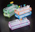 Tube rack, Multirack, for up to 16mm tubes, 60-well, blue, 10/case by Simport — sample storage and labeling from MedSupply Partners (side view)