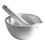 Porcelain Mortars and Pestles by VeeGee Scientific — homogenizers and blenders from MedSupply Partners (detail view)