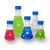 hybex Erlenmeyer Flasks with Threaded GL45 Cap by Benchmark Scientific — flasks-glass from MedSupply Partners