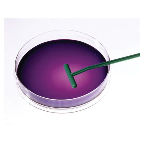 T-shaped cell spreader, polystyrene, sterile, blue, 1 each, 100/case