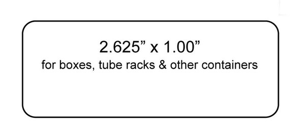 Cryo-Tags® on a sheet for Boxes & Tube Racks