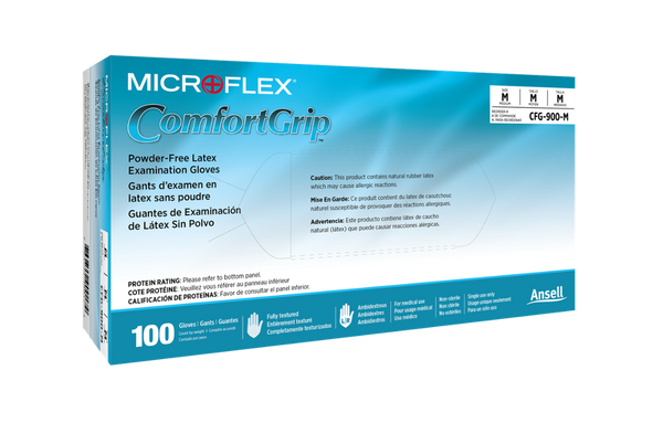Microflex ComfortGrip Latex Exam Gloves