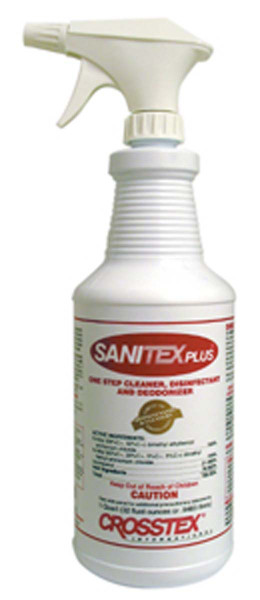 Crosstex® Sanitex Plus® Spray Ready-To-Use Disinfectant/Cleaner by Crosstex International — lab safety from MedSupply Partners (side view)
