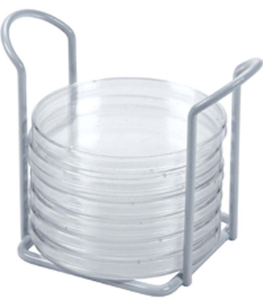 Wire Petri Dish Holder by Heathrow Scientific — sample storage and labeling from MedSupply Partners (detail view)