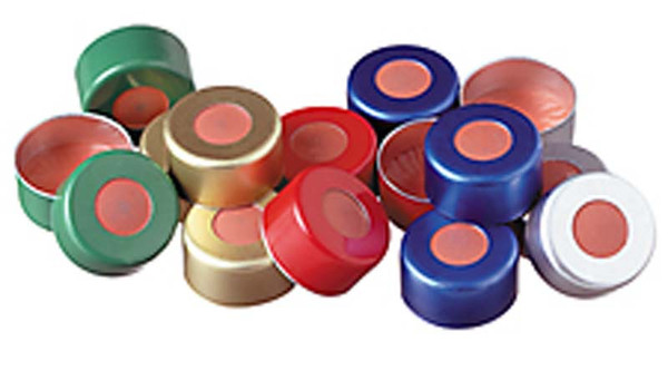 National Scientific 11mm Crimp Seals by National Scientific — glassware and plasticware from MedSupply Partners (side view)