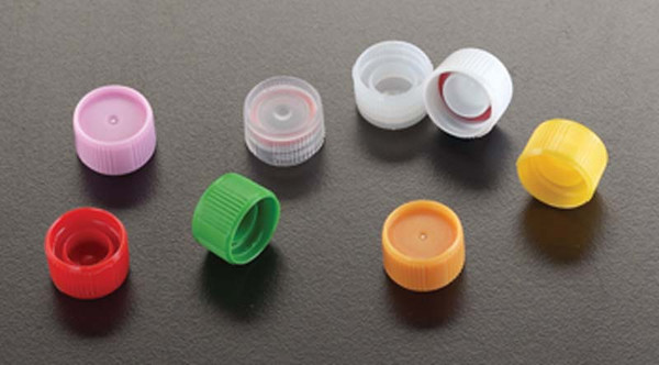 Colored Closures for the Micrewtube® by Simport — glassware and plasticware from MedSupply Partners (packaging)