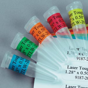 Tough-Tags® on a Sheet for 1.5 to 2.0ml Tubes by Diversified Biotech — labels from MedSupply Partners
