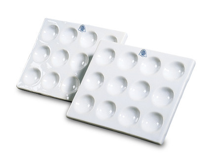 Bellwether Porcelain Spot Plates by VeeGee Scientific — watch glasses from MedSupply Partners