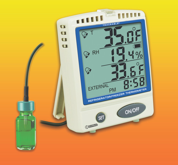 Traceable® Memory-Card Refrigerator/Freezer Thermometer by Control Company - Traceable — digital thermometers from MedSupply Partners
