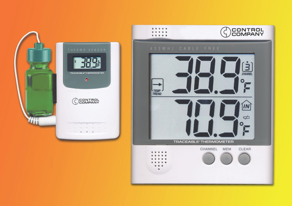 Traceable® Wireless Radio-Signal Refrigerator Thermometer by Control Company - Traceable — digital thermometers from MedSupply Partners