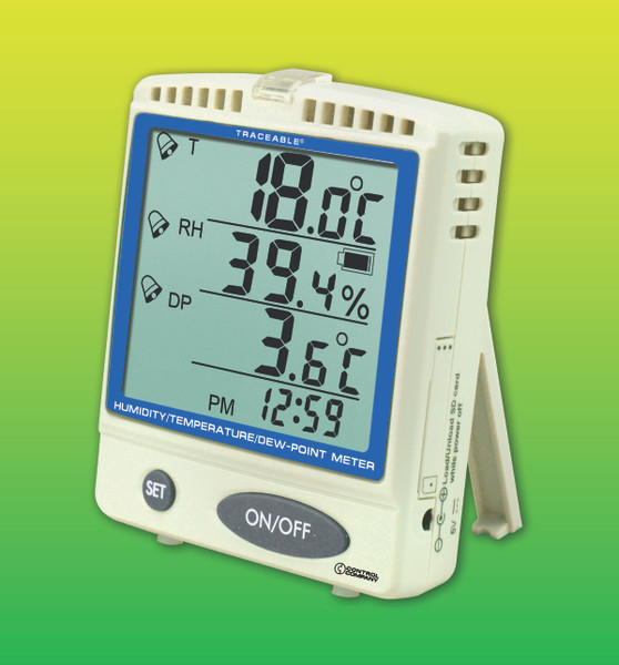 Traceable® Memory-Card Humidity/Temperature/Dew Point by Control Company - Traceable — digital thermometers from MedSupply Partners