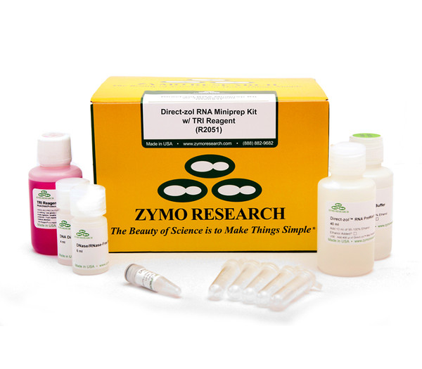 Zymo Direct-zol RNA Miniprep Kits by Zymo Research — isolation with trizol from MedSupply Partners