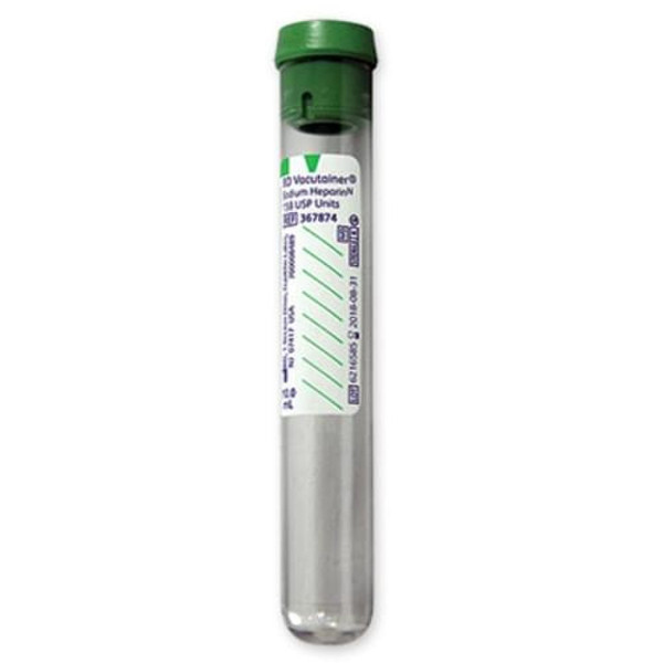 BD Vacutainer Heparin Glass Tubes by BD — green top tubes from MedSupply Partners