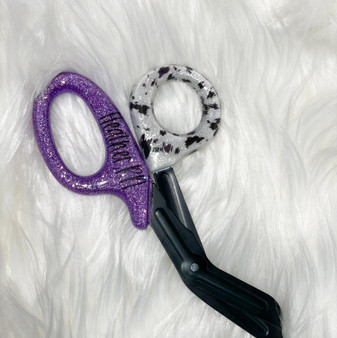 Cow Print  & Purple Shears