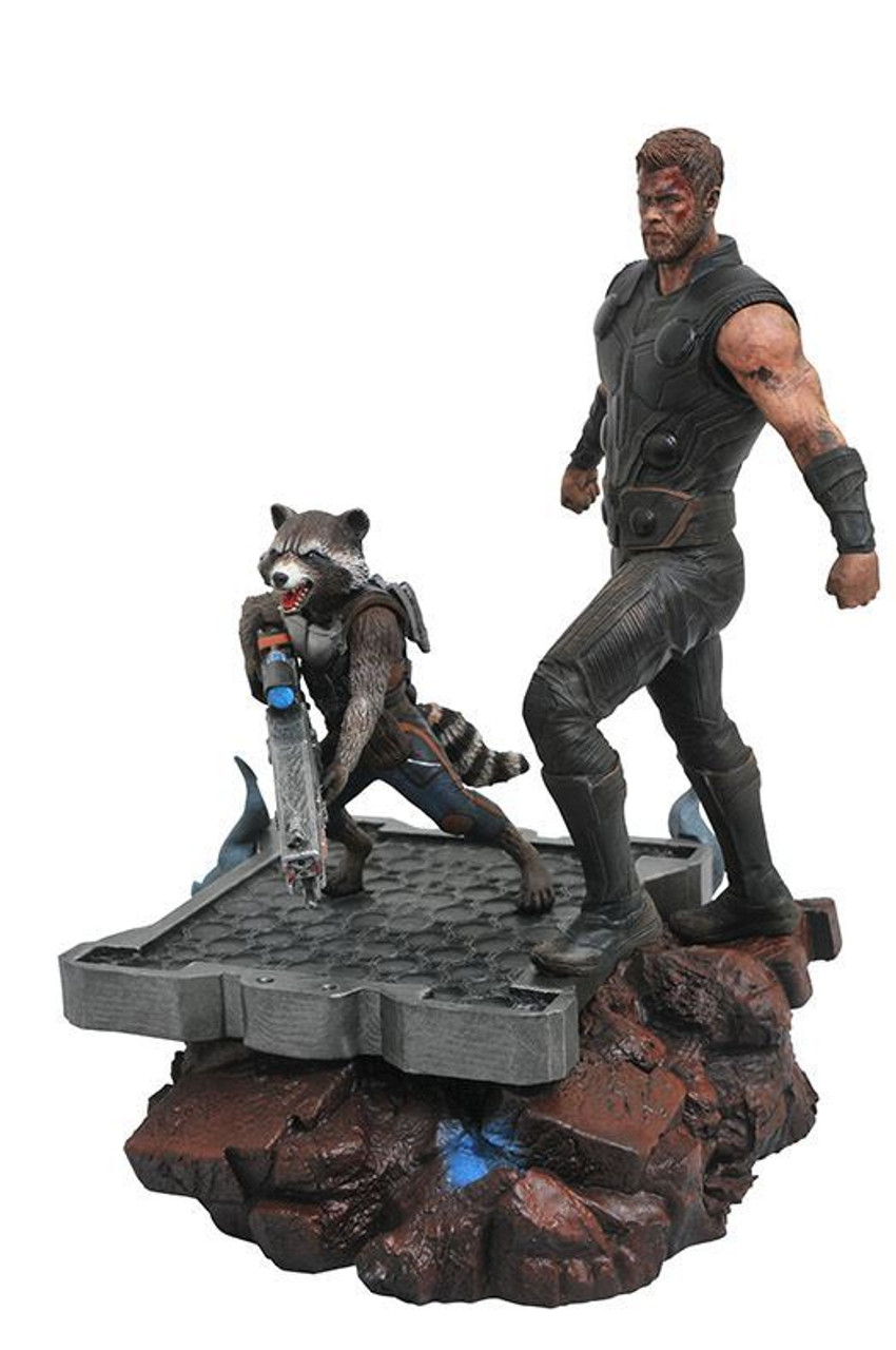 Diamond select Statue The Avengers Thor And Rocket 30 cm