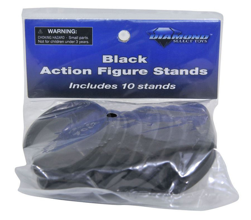 Black Select Action Figure Stands Bag of 10