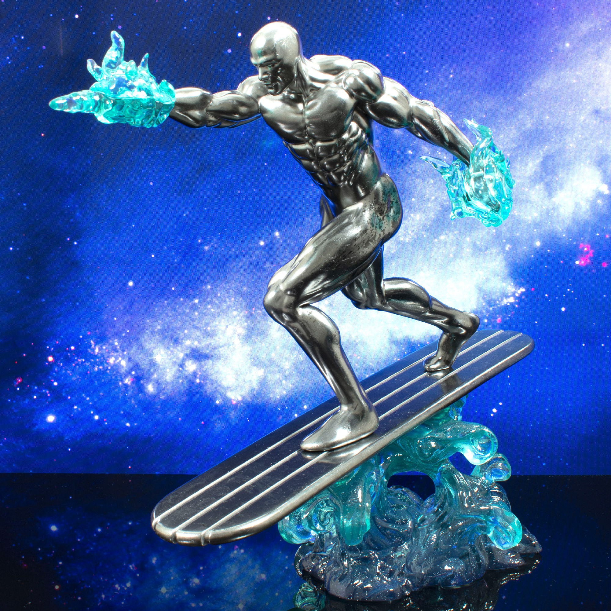 Diamond Select Toys Marvel Premier Collection: Silver Surfer Statue,  Multicolor, 12 inches