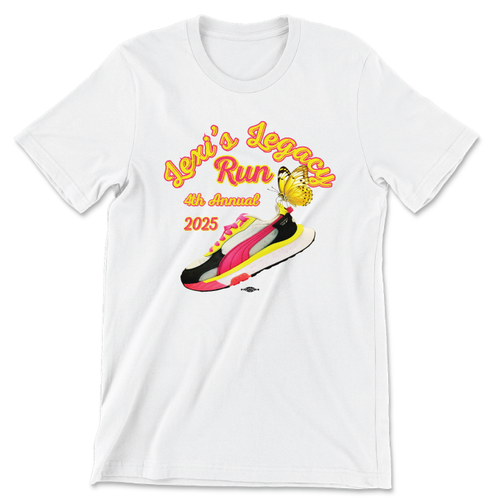 Lexi's Legacy Run 2025 (Unisex White Tee)