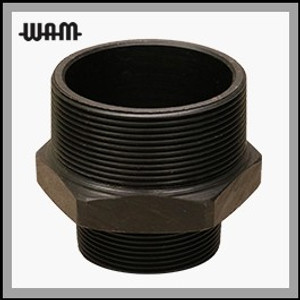 Black Steel Hex Nipple