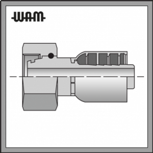 O-Ring Metric L Female 24° Cone Swivel - Straight