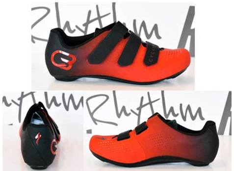 SPECIALIZED CYCLEBAR BRANDED RD SHOE BLACK/RED NEW CYCLEBAR