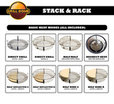 SIZZLE BUNDLE: Infinity X2 Large Kamado - RED - 18" Cooking Grill