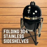 4th of July Bundle: Infinity X2 Large Kamado - BLUE/SILVER - 18" Cooking Grill