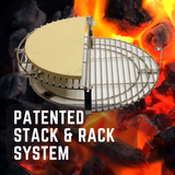 Rack & Stack Bundle:  Infinity X2 Large Kamado - 18" Cooking Grill