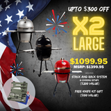 LABOR DAY SALE:  Infinity X2 Large Kamado - 18" Cooking Grill