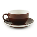 Revolution Classic Porcelain Cups + Saucers (Brown)