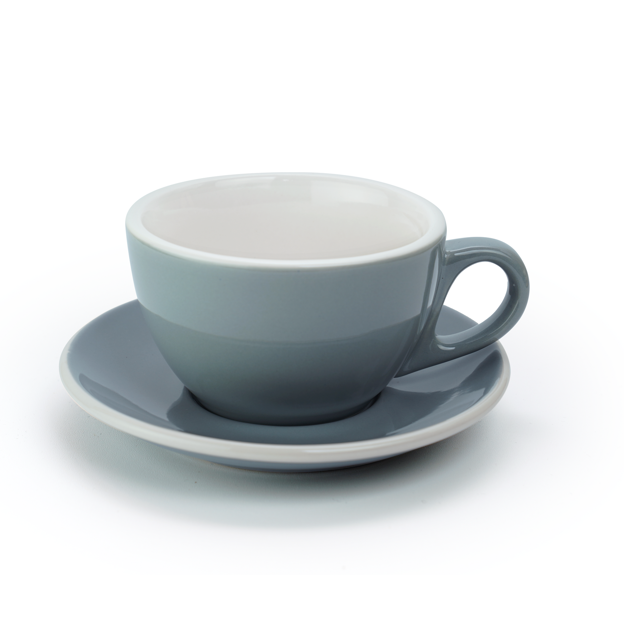 Revolution Classic Porcelain Cups + Saucers (Grey)