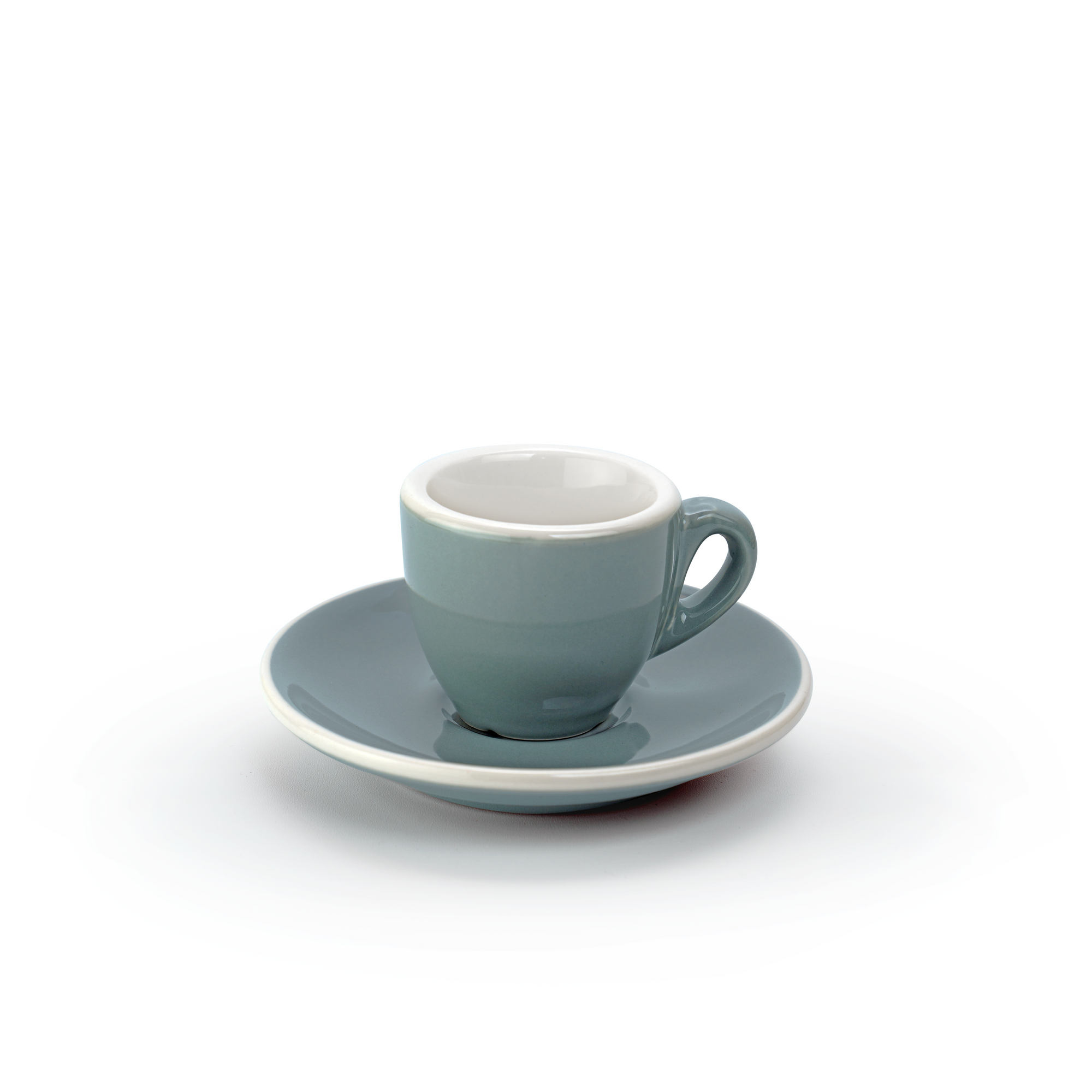 SET OF 2 CAPPUCCINO CUPS WITH SAUCERS Guzzini, col. Sky grey